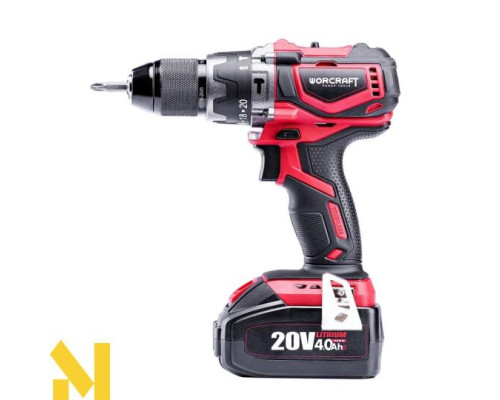 Дриль-шуруповерт безщіткового акумуляторна Worcraft CHD-S20LiB з АКБ (2А) і ЗП