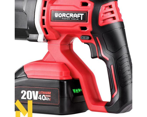 Перфоратор акумуляторний прямий Worcraft CRH-S20LiT