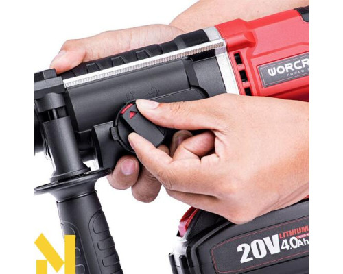 Перфоратор акумуляторний прямий Worcraft CRH-S20LiT
