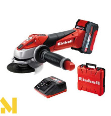 Болгарка (кутова шліфмашина) акумуляторна Einhell TE-AG 18 Li Kit (+кейс)