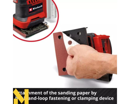 Шліфувальна ексцентрикова акумуляторна Einhell TE-OS 18/113 3X Li — Solo (без АКБ та ЗП)