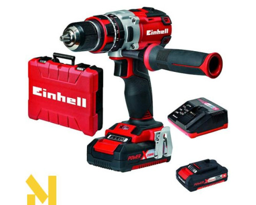 Акумуляторний ударний шуруповерт Einhell TE-CD 18 Li-i BL 2 x 2.0 Аг