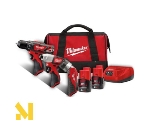 Набір інструментів акумуляторних Milwaukee М12 ВPP3А-202В