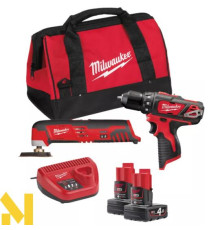 Набір інструментів акумуляторних Milwaukee M12 ВPP2D-402B