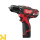 Дриль-шурупокрут акумуляторний Milwaukee M12 BDD-0