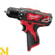 Дриль-шурупокрут акумуляторний Milwaukee M12 BDD-0