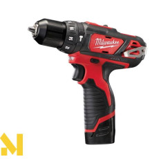 Дриль-шуруповерт ударний акумуляторний Milwaukee M12 BPD-202C