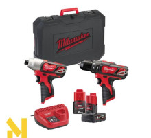Набір інструментів акумуляторних Milwaukee M12 BPP2B-421C