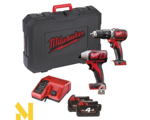 Набір інструментів акумуляторних Milwaukee M18 BPP2C-402C