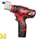 Дриль-шурупокрут акумуляторний Milwaukee M12 BDDX-202C