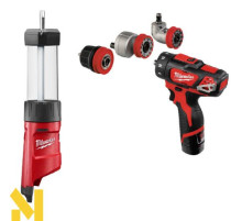 Шуруповерт Milwaukee M12 BDDXKIT-202C + ліхтар