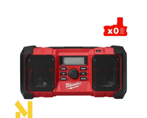 Радіоприймач акумуляторний MILWAUKEE M18 JSR DAB+-0 (без АКБ та ЗП)