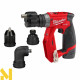 Дриль-шуруповерт акумуляторний Milwaukee M12 FDDXKIT-202X зі змінними насадками