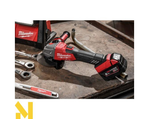 Болгарка (кутова шліфмашина) акумуляторна Milwaukee M18 FSAG125XB-502X FUEL