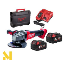Болгарка (кутова шліфмашина) акумуляторна Milwaukee M18 FSAG125XB-502X FUEL