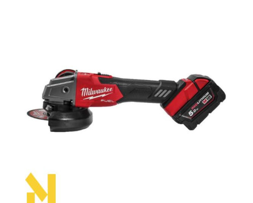 Болгарка (кутова шліфмашина) акумуляторна Milwaukee M18 FSAG125XB-502X FUEL