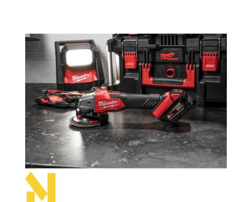 Болгарка (кутова шліфмашина) акумуляторна Milwaukee M18 FSAG125XB-502X FUEL
