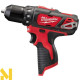 Дриль-шуруповерт акумуляторний Milwaukee M12 BDD-201C
