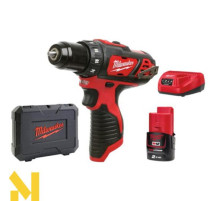 Дриль-шуруповерт акумуляторний Milwaukee M12 BDD-201C