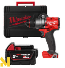 Дриль-шуруповерт акумуляторний MILWAUKEE M18 FDD3-0X + M18 B5 (без ЗП)