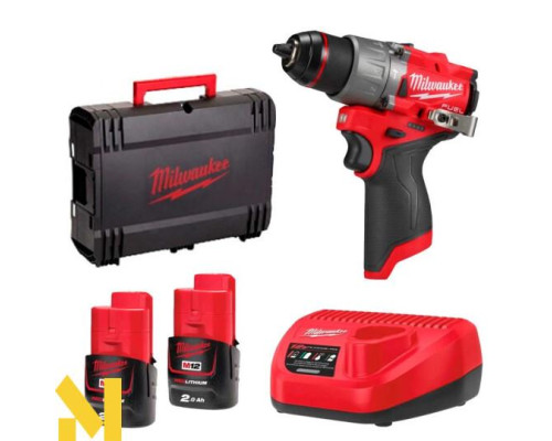 Дриль-шуруповерт акумуляторний MILWAUKEE M12 FPD2-202X