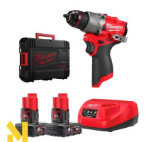 Дриль-шуруповерт акумуляторний MILWAUKEE M12 FPD2-602X