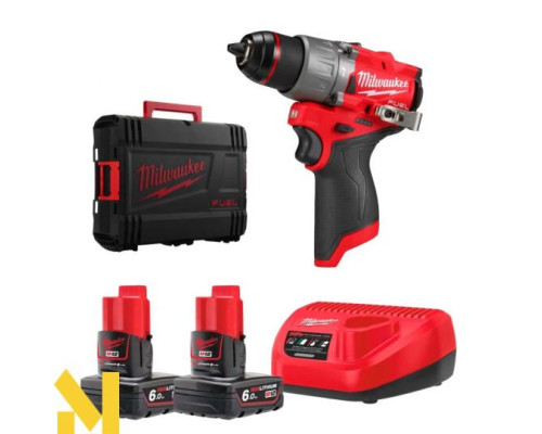 Дриль-шуруповерт акумуляторний MILWAUKEE M12 FPD2-602X