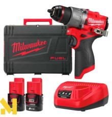 Дриль-шуруповерт акумуляторний MILWAUKEE M12 FDD2-202X