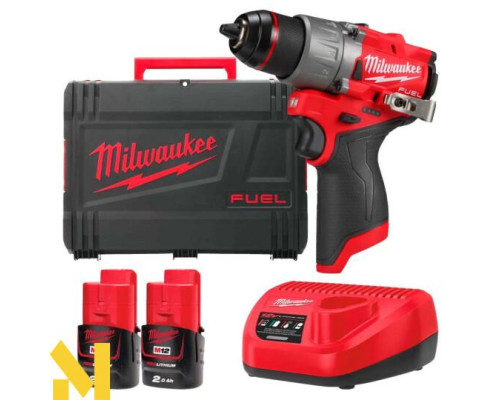 Дриль-шуруповерт акумуляторний MILWAUKEE M12 FDD2-202X