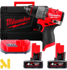 Дриль-шуруповерт акумуляторний MILWAUKEE M12 FDD2-402X
