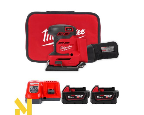 Шліфмашина вібраційна акумуляторна MILWAUKEE M18 BQSS-502B