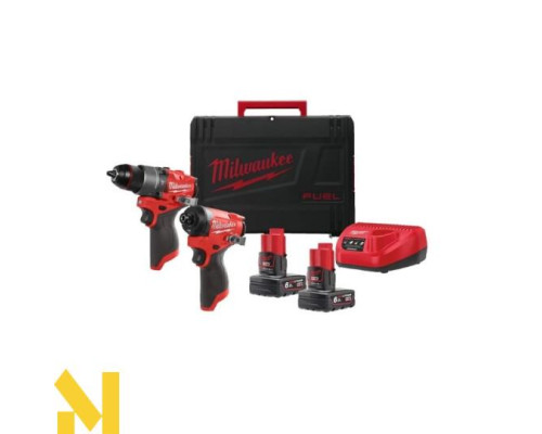 Набір інструментів акумуляторних MILWAUKEE M12 FPP2A2-602X