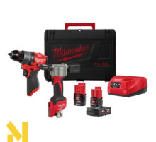 Набір інструментів акумуляторних Milwaukee M12 FPP2D2-422X FUEL POWER PACK IN2