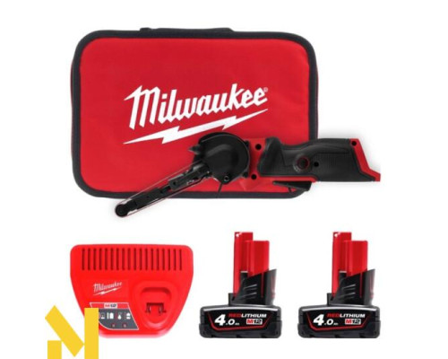 Шліфмашина стрічкова акумуляторна MILWAUKEE M12 FBFL10-402B