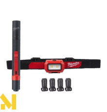 Набір ліхтарів акумуляторних MILWAUKEE HL2IPL-LED ALKALINE POWER PACK