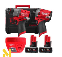 Набір інструментів акумуляторних Milwaukee M12 FPP2H2-402X