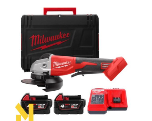 Болгарка (кутова шліфмашина) акумуляторна Milwaukee M18 BLSAG125XPD-402X