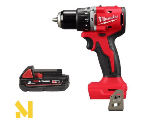 Дриль-шуруповерт акумуляторний ударний MILWAUKEE M18 BLPDRC-0 + M18 B2 (без ЗП)