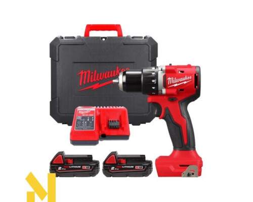 Дриль-шуруповерт акумуляторний Milwaukee M18 BLDDRC-202C