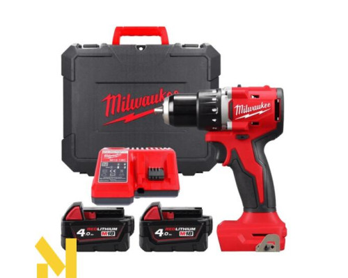 Дриль-шуруповерт акумуляторний Milwaukee M18 BLDDRC-402C