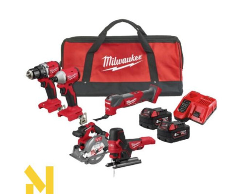 Набір інструментів акумуляторних Milwaukee M18 BLCPP5A-502B