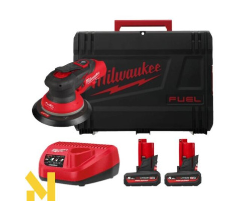 Шліфмашина ексцентрикова акумуляторна MILWAUKEE M12 FROS2.5-502X