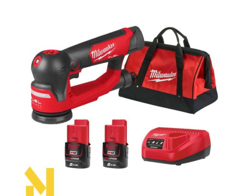 Шліфмашина ексцентрикова акумуляторна MILWAUKEE M12 FSDR75-202B