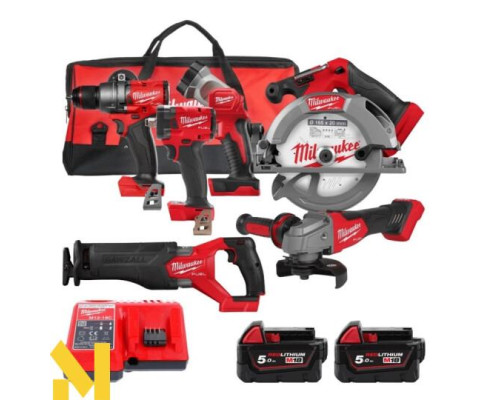 Набір інструментів акумуляторних Milwaukee M18 FPP6H3-502B