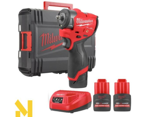 Гайковерт акумуляторний MILWAUKEE M12 FSCIWF38-252X