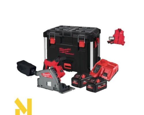 Пила дискова акумуляторна Milwaukee M18 FPS55MC-552P + M18 ALIS-0