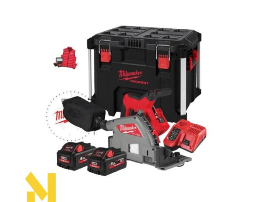 Пила дискова акумуляторна Milwaukee M18 FPS55MC-552P + M18 ALIS-0