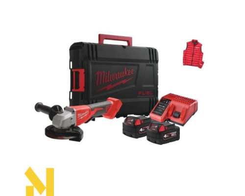 Болгарка (кутова шліфмашина) акумуляторна Milwaukee M18 BLSAG125XPD-402X