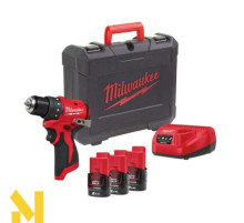 Дриль-шуруповерт акумуляторний MILWAUKEE M12 BLDDRC-203C