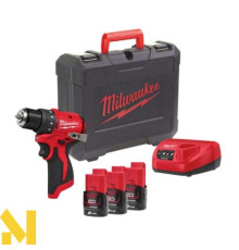 Дриль-шуруповерт акумуляторний MILWAUKEE M12 BLDDRC-203C